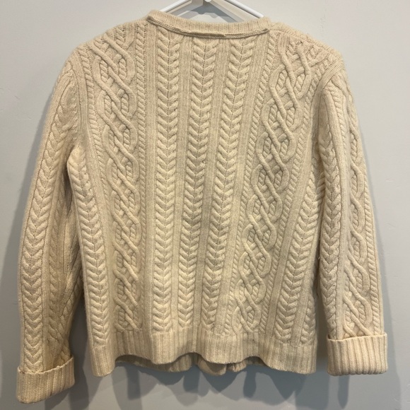 Vintage Lauren Ralph Lauren Merino Wool Sweater with Horn Buttons - Picture 7 of 11